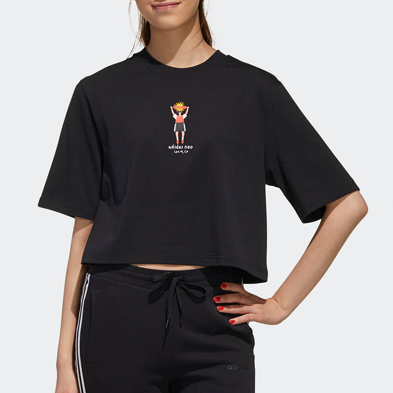 Adidas/阿迪达斯正品夏季新款 neo 女子运动短袖T恤 GP5801