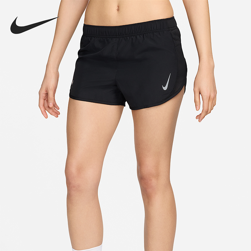 Nike/耐克正品2025女士印花运动透气跑步松紧腰短裤DD5936-010
