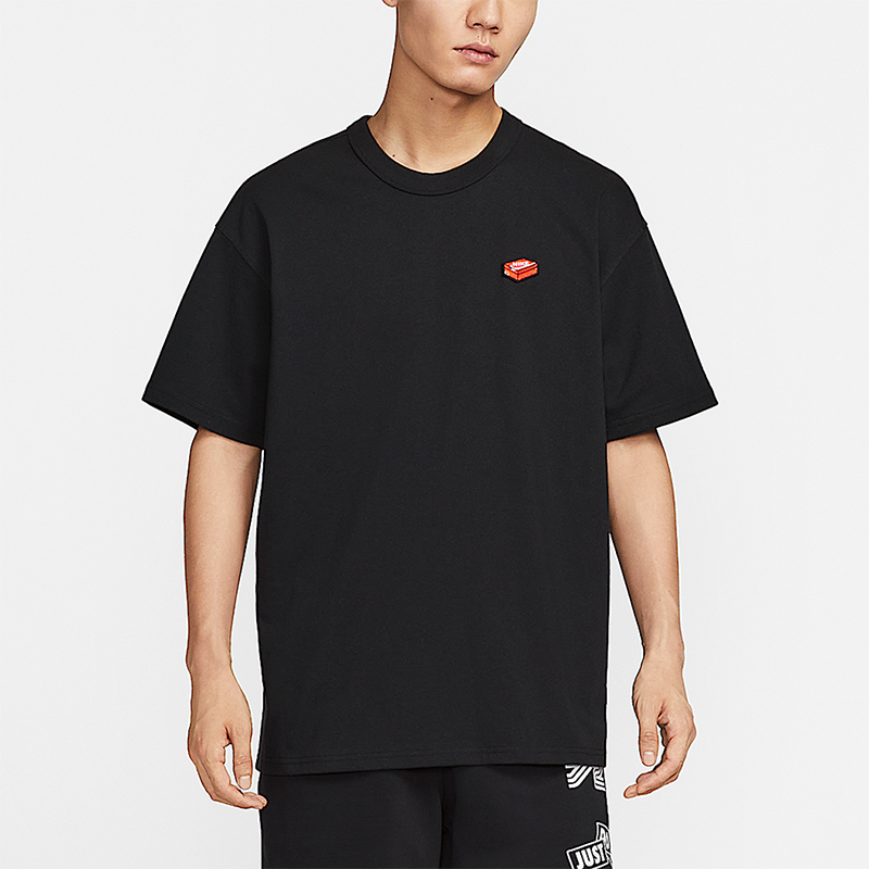 Nike/耐克正品夏季男士针织圆领透气刺绣休闲宽松短袖IH9271-010