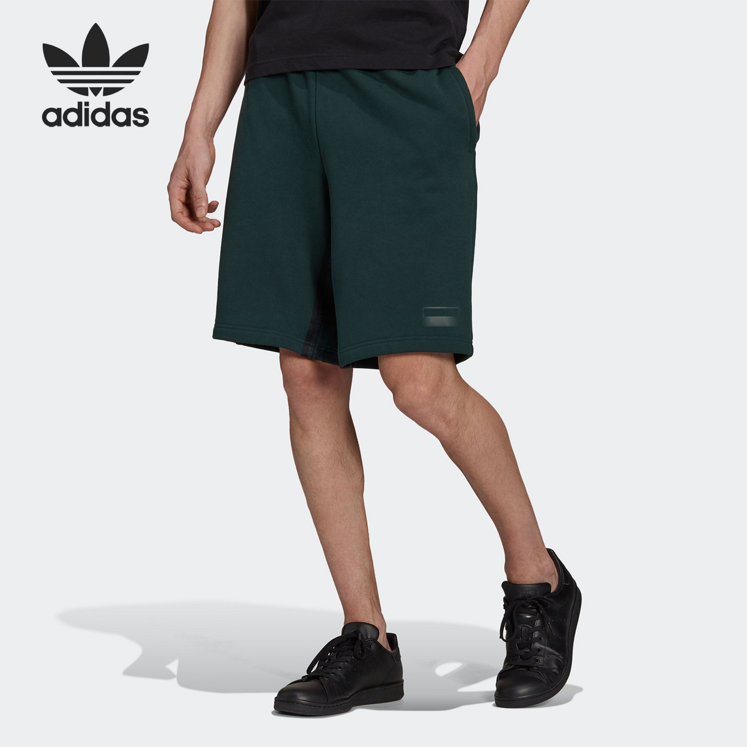 阿迪达斯透气男子五分裤正品