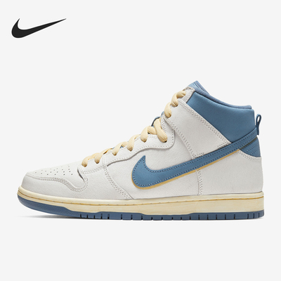 Nike/耐克正品男女同款皮革包裹性防滑高帮板鞋CZ3334-100