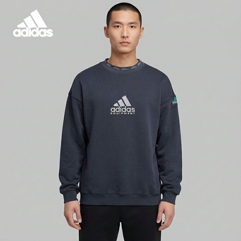 Adidas/阿迪达斯正品2025秋季男士宽松针织圆领卫衣JV7646,运动服/休闲服装,运动卫衣/套头衫,淘宝优惠券,粉丝福利购,淘宝优惠卷