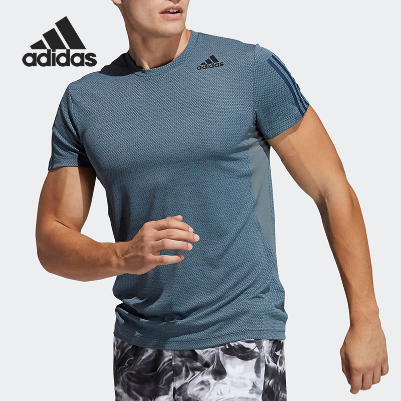 阿迪达斯男子舒适运动短袖T恤