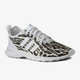 FLUX女26夏豹纹运动休闲鞋 三叶草ZX AQ5645 阿迪达斯正品 Adidas
