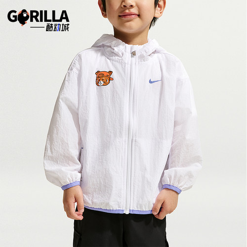 Nike/耐克正品Red Panda婴童连帽轻盈舒适梭织运动外套IZ8349-100