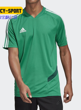 Adidas/阿迪达斯正品男子Tiro 19 足球运动短袖T恤 DW4812 DW4811