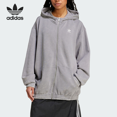 阿迪达斯女士休闲宽松外套