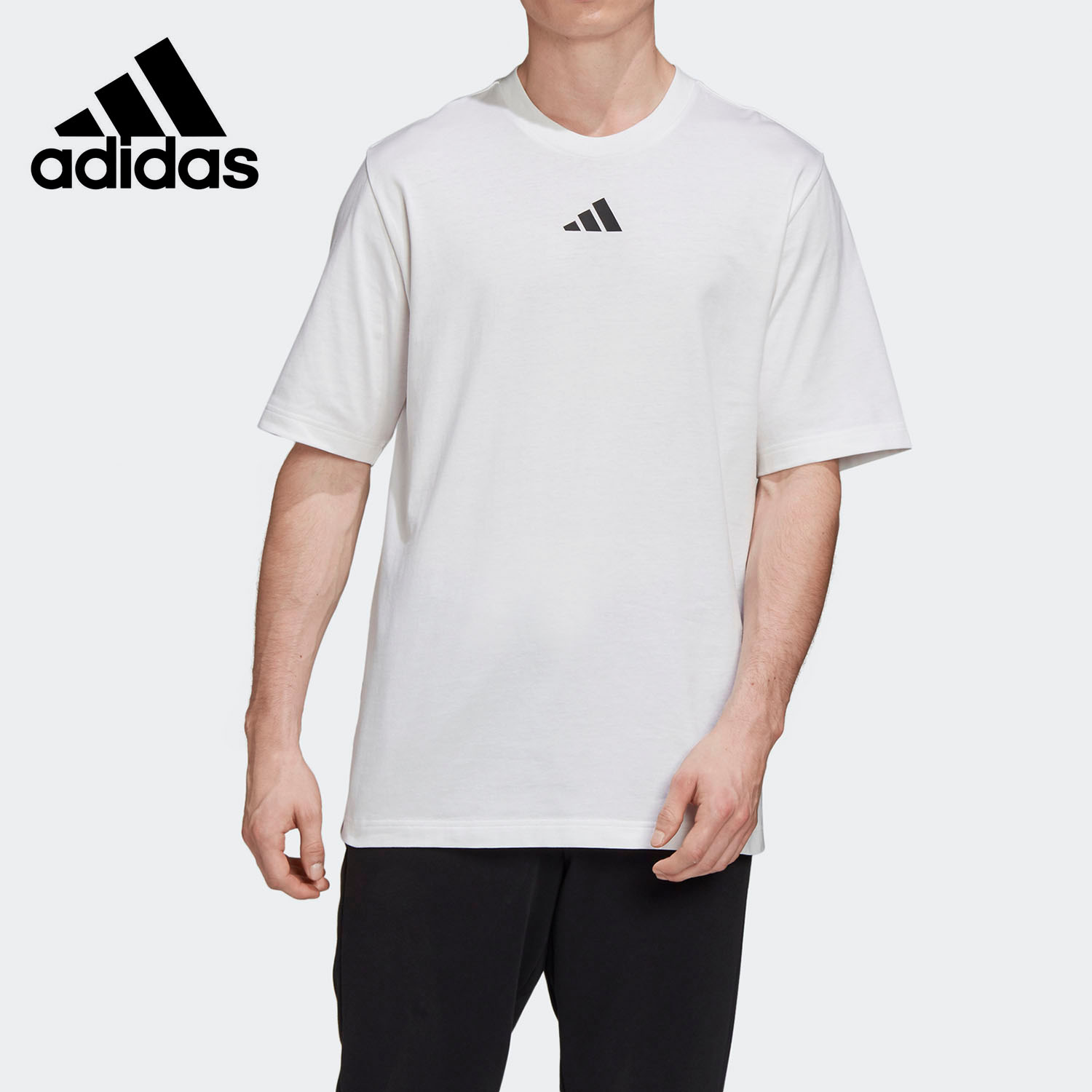 阿迪达斯男士运动休闲T恤