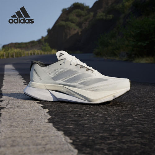 Adidas阿迪达斯正品Adizero Boston 12女款低帮碳板跑步鞋ID6899