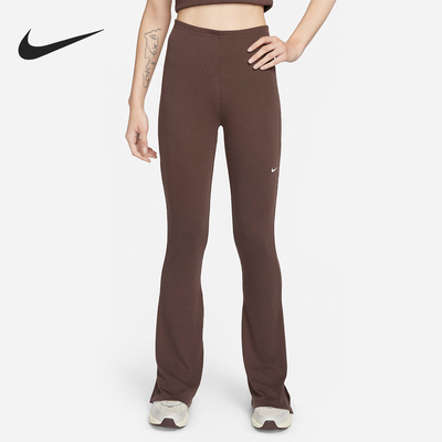 Nike/耐克正品新款女士弹力修身休闲运动喇叭长裤FQ2114-237