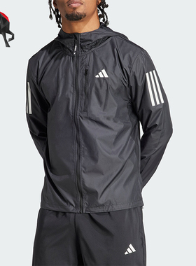 Adidas/阿迪达斯正品春季男士连帽梭织舒适运动外套IN1483