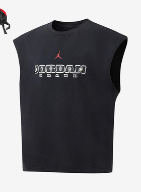 Nike/耐克正品JORDAN新款男黑白色轻盈经典无袖背心IF3132-010