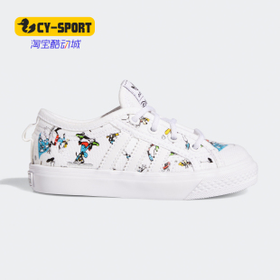 联名儿童运动鞋 Adidas FW3822 DISNEY NIZZA 阿迪达斯正品 三叶草