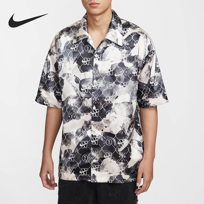 Nike/耐克正品Dri-FIT男士运动休闲透气印花衬衫HJ4218-110