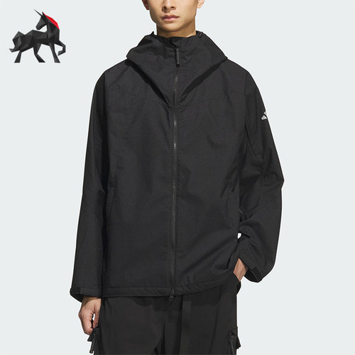 Adidas/阿迪达斯正品CITY ESCAPE男士休闲宽松连帽日常外套JZ8758