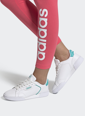 Adidas/阿迪达斯正品 NEO夏季新款女子运动系带低帮休闲鞋FV2741