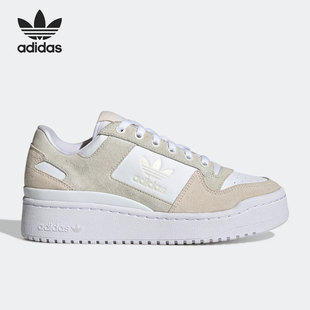 三叶草FORUM女子低帮厚底休闲板鞋 GY8198 阿迪达斯正品 Adidas