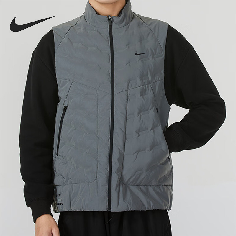 Nike/耐克正品休闲保暖新款男士运动综训跑步反光马甲FZ1132-035