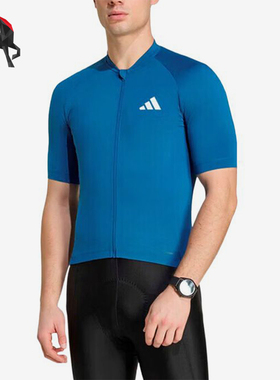 Adidas/阿迪达斯正品拉链骑行服男休闲舒适轻便短袖KB9560