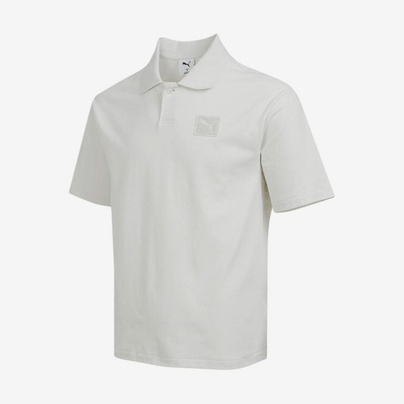 Puma/彪马官方正品ESSBadge短袖翻领男白色徽章POLO衫634869-05