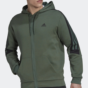 Adidas/阿迪达斯正品秋新款男子运动休闲舒适连帽夹克外套 HC5841