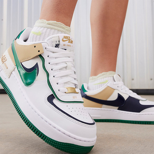 DZ1847 Nike Shadow女士厚底耐磨休闲运动鞋 AF1 102 耐克正品