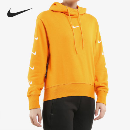 Nike/耐克正品新款女子串标LOGO运动休闲连帽套头卫衣CD9032
