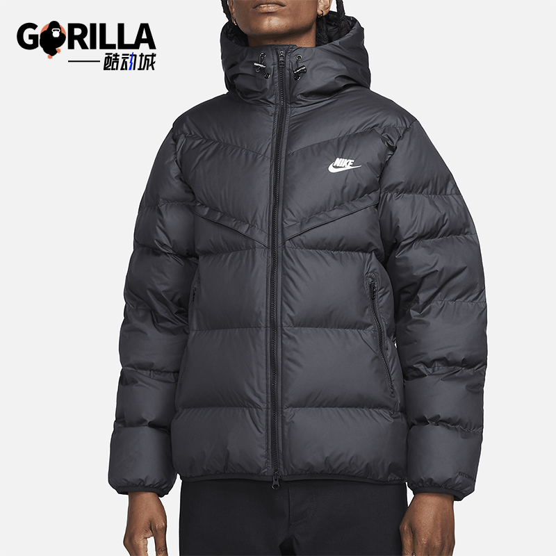 Nike/耐克正品Storm-FIT男士保暖长袖连帽面包棉服FB8185-010