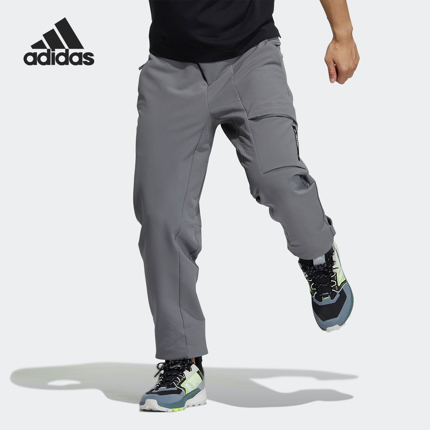 Adidas/阿迪达斯正品2021年秋季新款男子时尚运动长裤 H13844