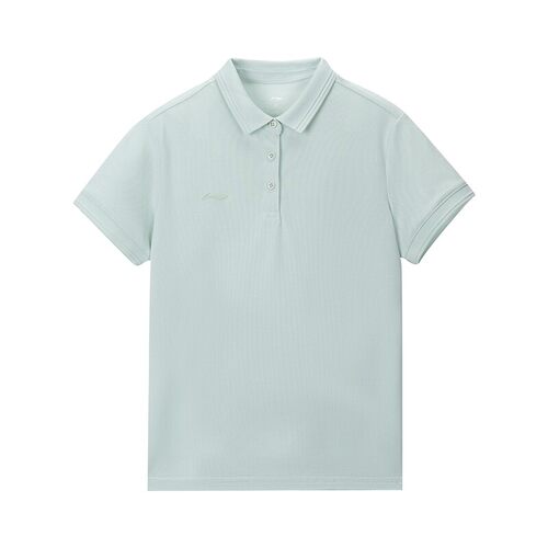 李宁正品2024春季新款女子运动短袖舒适速干翻领POLO衫APLU198-4