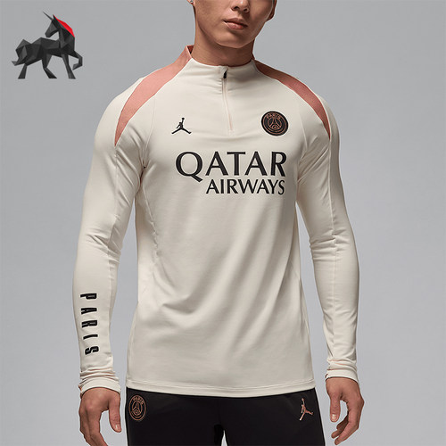 Nike/耐克正品Jordan男士字母修身高领休闲长袖T恤FQ2625-111