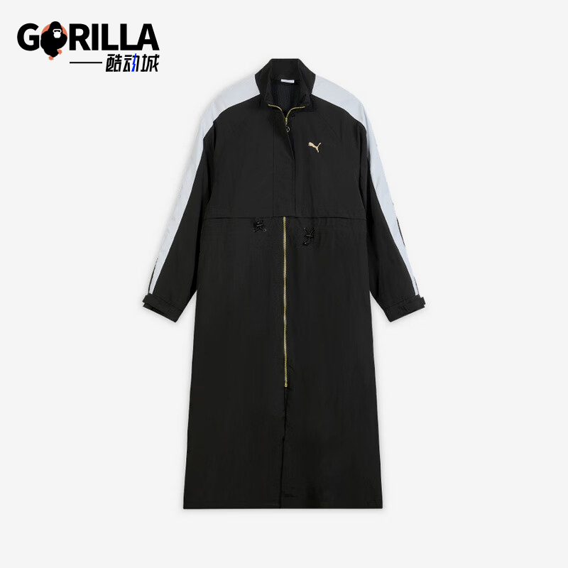 Puma/彪马正品PRIME RETRO T7女士长款梭织拼接长袖外套634788-01