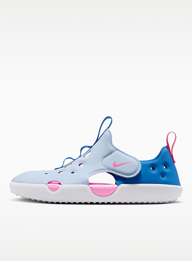 Nike/耐克正品SunrayProtect4新款儿童经典白蓝色凉鞋HF6277-402