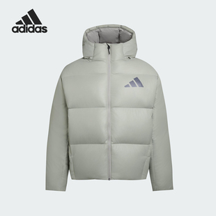 Adidas/阿迪达斯官方正品2025秋季款男士连帽耐穿羽绒服KH3981