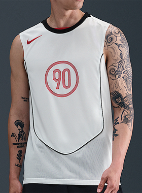 Nike/耐克正品Dri-FIT男透气足球训练无袖运动背心T恤HV1181-133