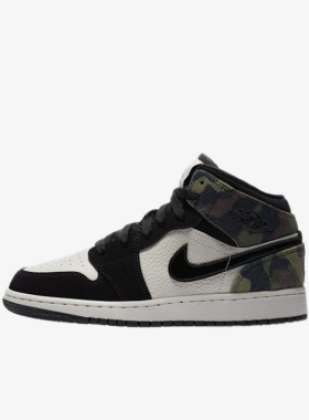 Nike/耐克正品JORDAN GS女子大童耐磨中帮系带篮球鞋CW5550-001