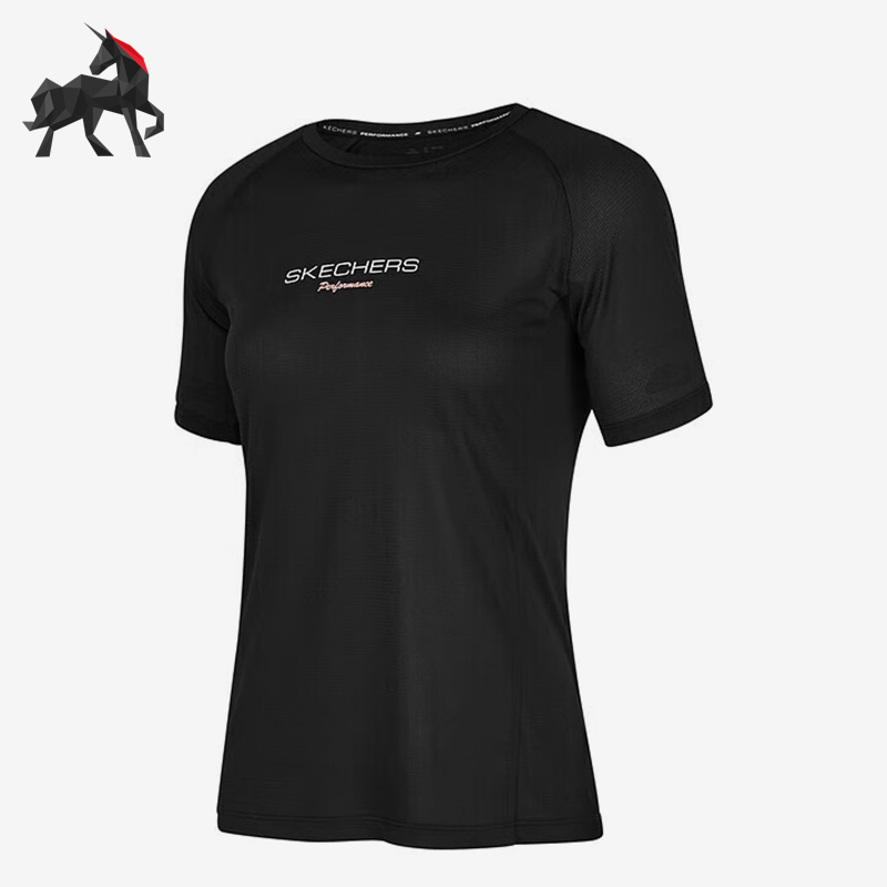斯凯奇女士运动透气短袖