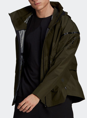 Adidas/阿迪达斯正品春季男子休闲连帽运动茄克外套 H16253