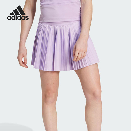 Adidas/阿迪达斯正品夏季女士网球运动百褶简约短裙JZ7565