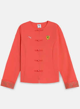 Puma/彪马正品FERRARI女士休闲新中式盘扣轻盈运动外套634326-07
