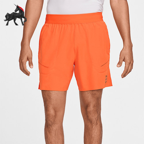 Nike/耐克正品2025男士印花运动松紧腰训练网球短裤FZ6913-819