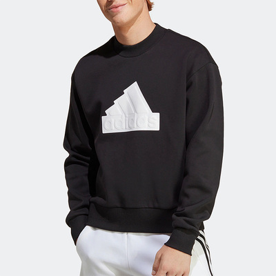 阿迪达斯男圆领套头长袖运动卫衣