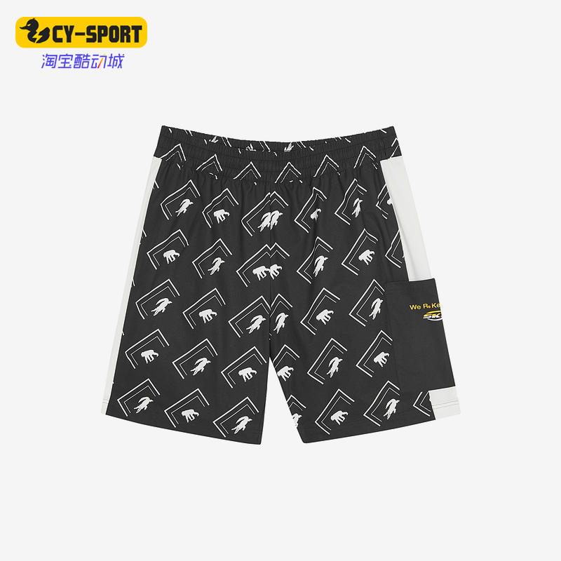 Skechers/斯凯奇正品春夏新款男子运动休闲宽松短裤L122M129