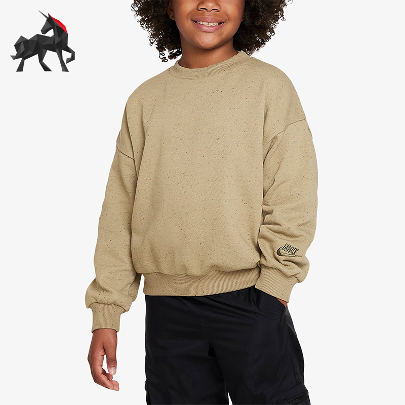 耐克正品大童加绒运动卫衣