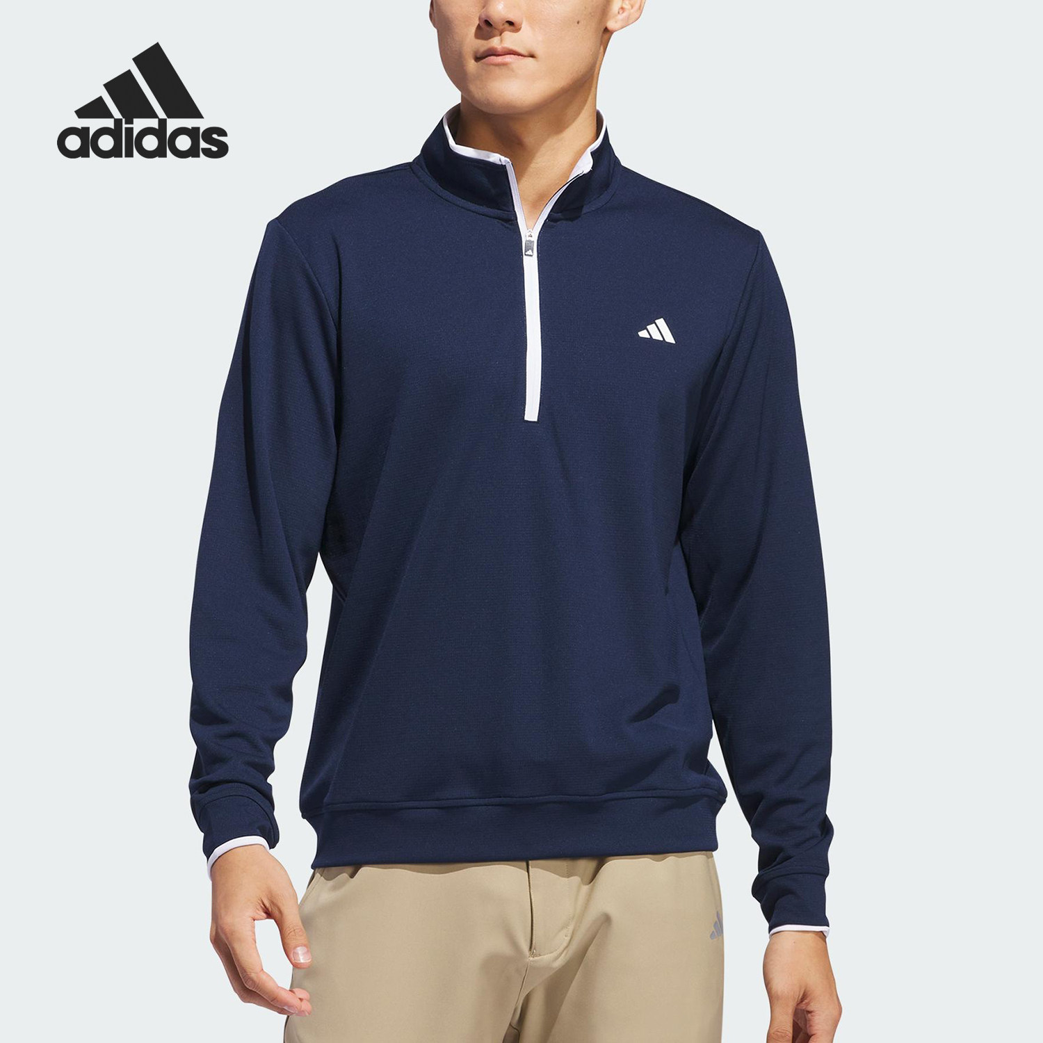 Adidas/阿迪达斯正品春秋男士立领复古日常套头卫衣IU4511