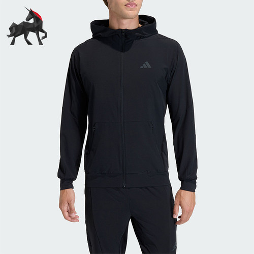 Adidas/阿迪达斯正品春秋男士休闲训练运动连帽夹克外套KA4821