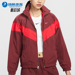 立领夹克外套FV6305 运动女士宽松训练梭织经典 619 耐克正品 Nike