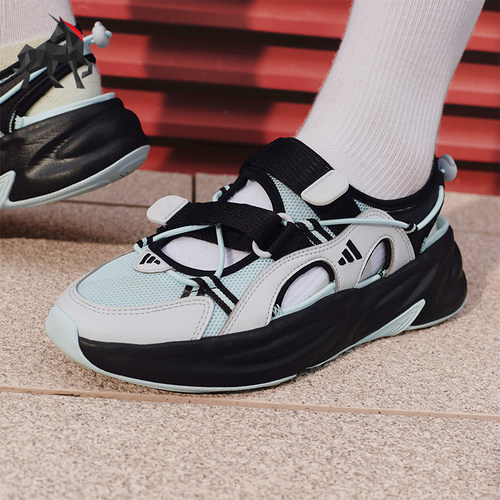 Adidas/阿迪达斯正品OZWAVE SANDAL女士魔术贴经典厚底凉鞋KH5741