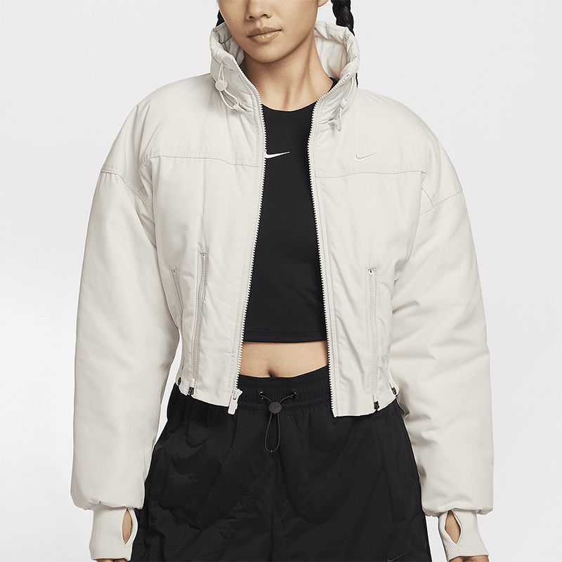 Nike/耐克正品新款女士休闲收腰短款保暖时尚棉服FV7819-104