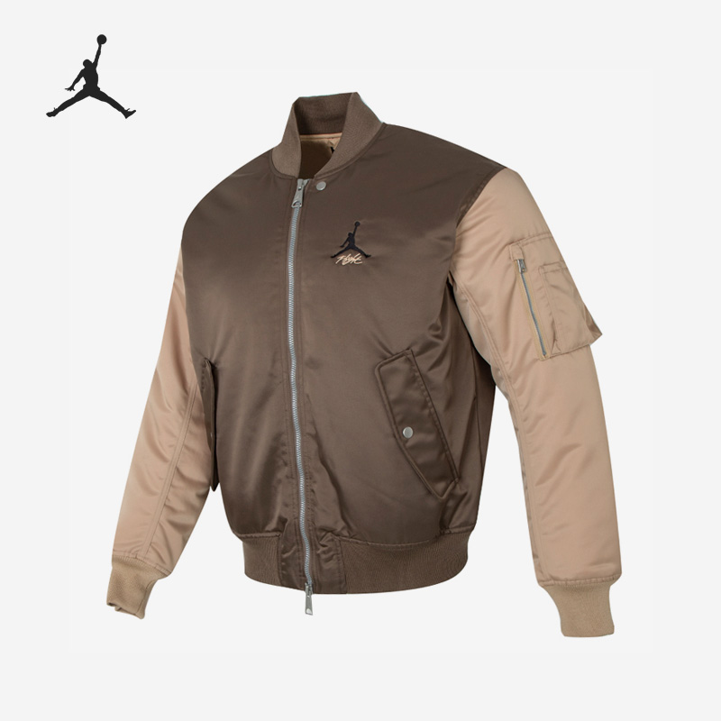 Nike/耐克正品Air Jordan男子休闲夹棉棒球服外套DV7613-274